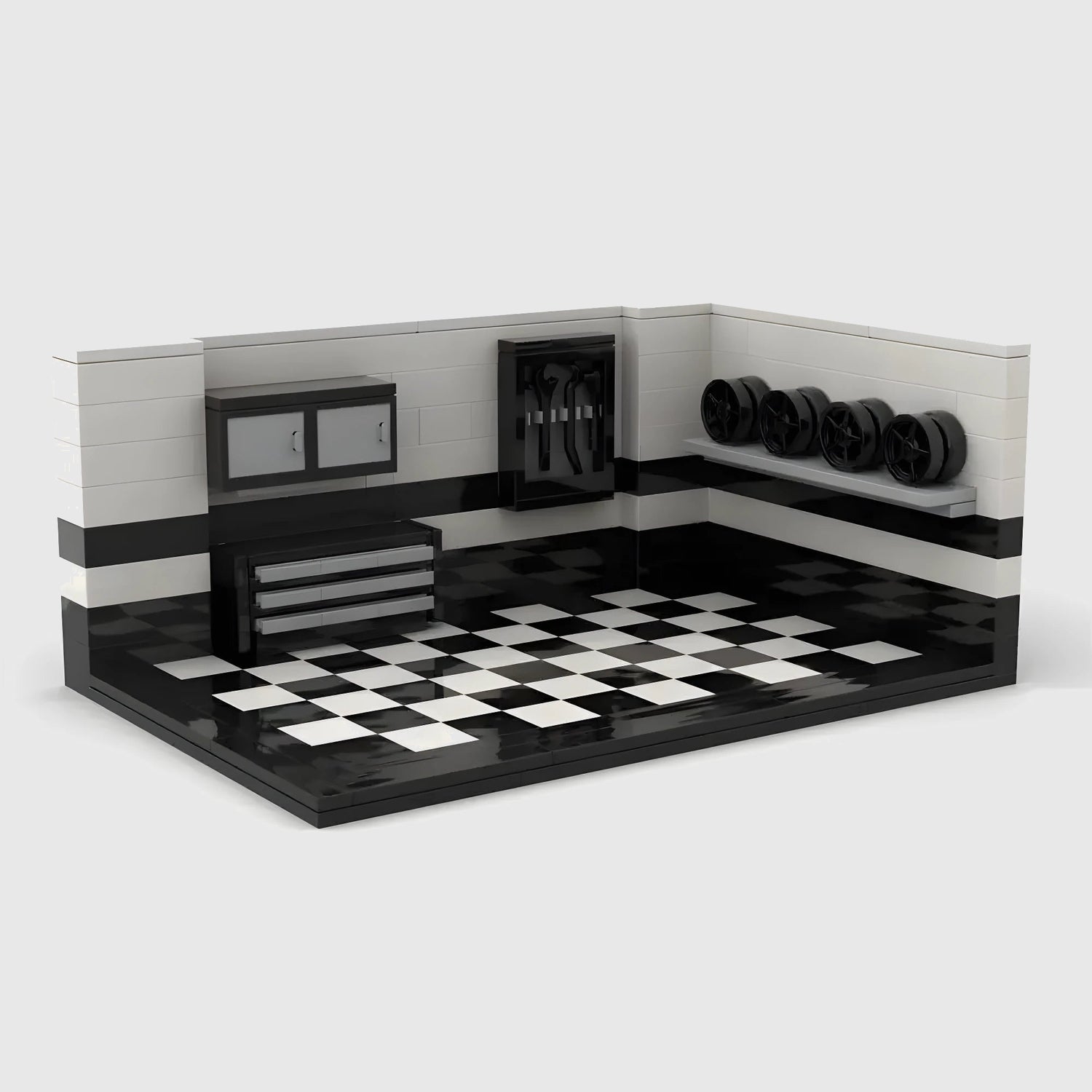 Classic Garage Workshop - MiniBrickCars